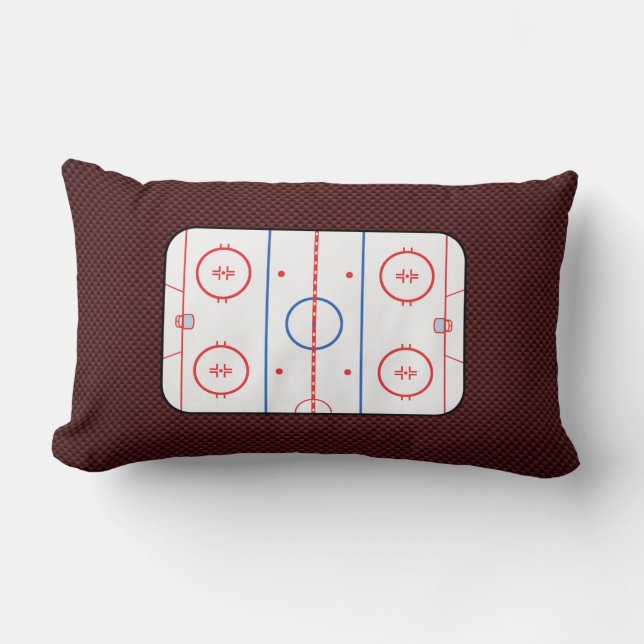 Hockey Game Assion Rink Diagram Lumbarkudde (Framsida)