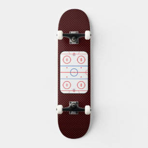Hockey Game Assion Rink Diagram Skateboard Bräda 19,5 Cm