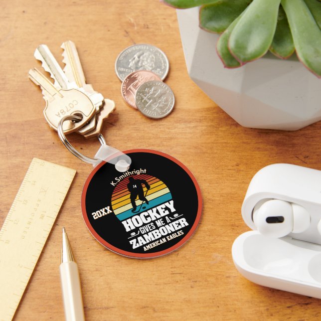 Hockey Ge Me A Zamboner Nyckelring (Skrivbord)
