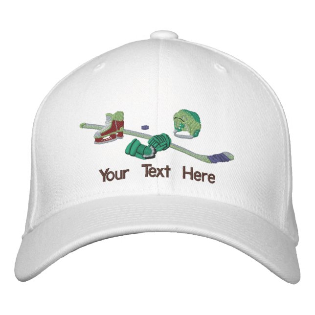 Hockey Gear - Anpassa Broderad Keps (Framsida)