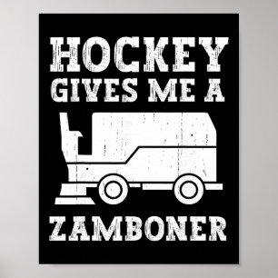 Hockey Ger Mig En Zamboner Rolig Hockey Roligt Poster