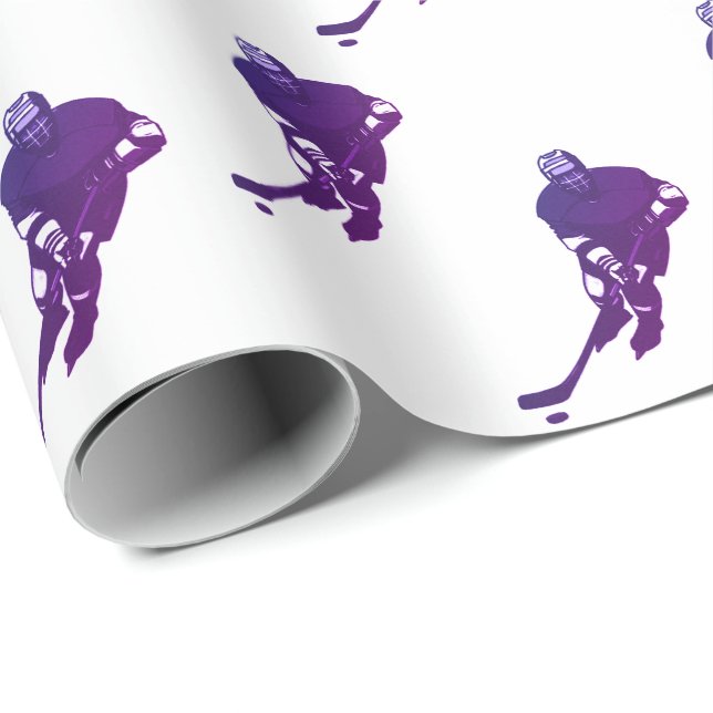 Hockey Gift Presentpapper (Rullad Hörn)