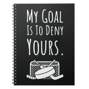 Hockey Gifts Goalie Goalkeeper Team Sport Player Anteckningsbok
