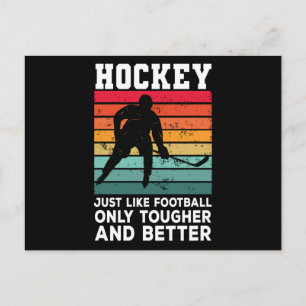 Hockey gillar bara fotboll tuffare och bättre vykort