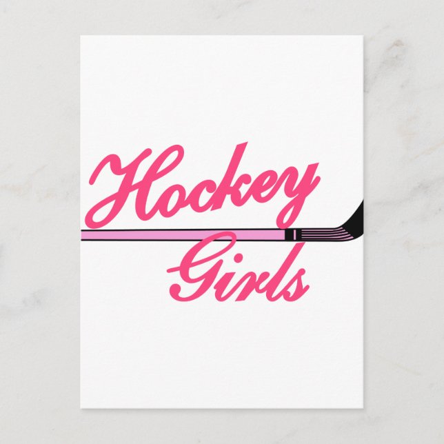 Hockey Girl Vykort (Framsida)