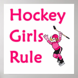 Hockey Girls-regel Poster