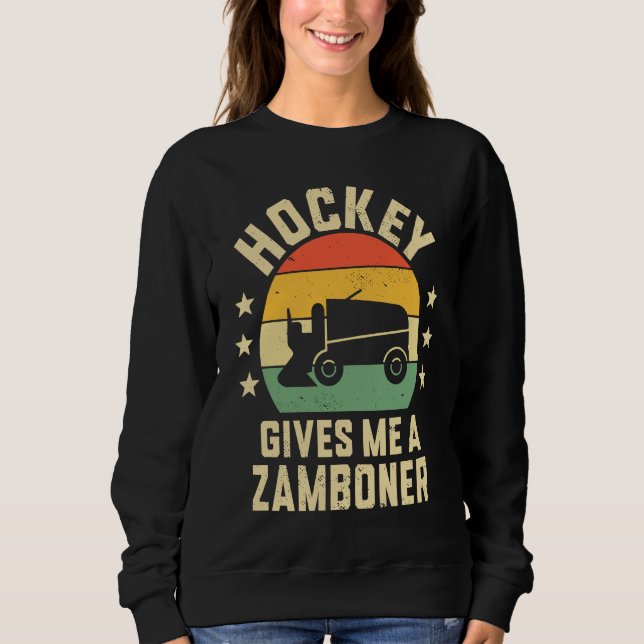 Hockey Gives Me A Zamboner Boys Youth Hockey  Men  T Shirt (Framsida)