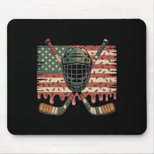 Hockey Glasskrem Dropp Kamouflage USA Flagga Musmatta