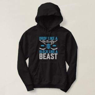 Hockey Goal Block som en Beast Hoodie