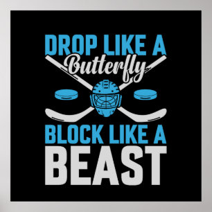Hockey Goal Block som en Beast Poster