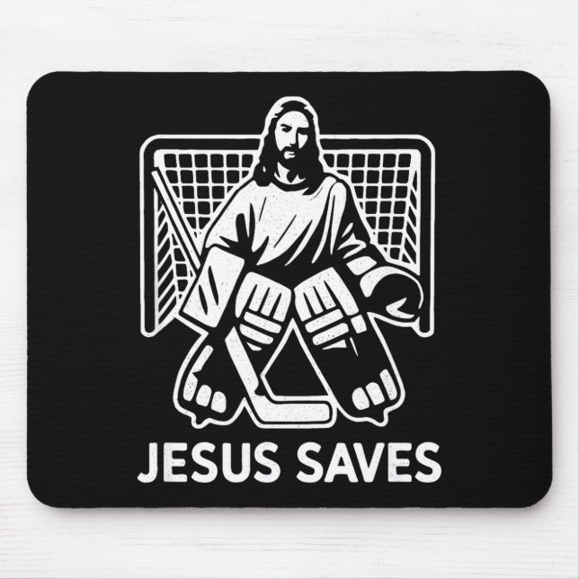 Hockey Goalie Goalkeeper Jesus Saves Christian Hoc Musmatta (Framsidan)