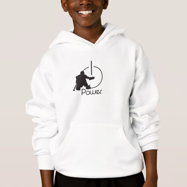 Hockey Goalie Hoodie T-shirt (Framsida)