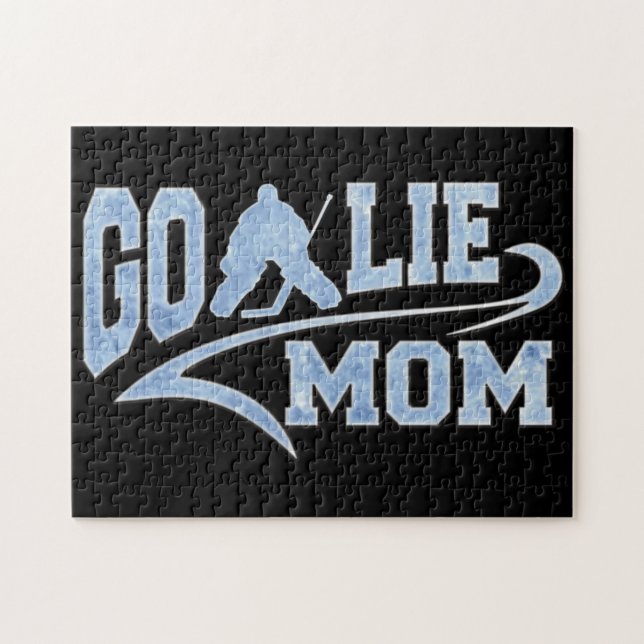Hockey Goalie Mamma Athletic Svan Pussel (Horisontell)