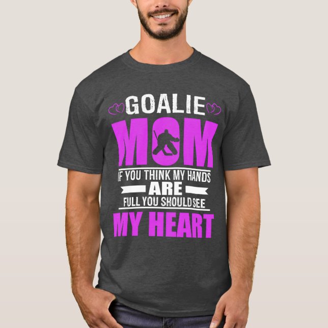 Hockey Goalie Mamma Best Mor Gift retro T Shirt (Framsida)