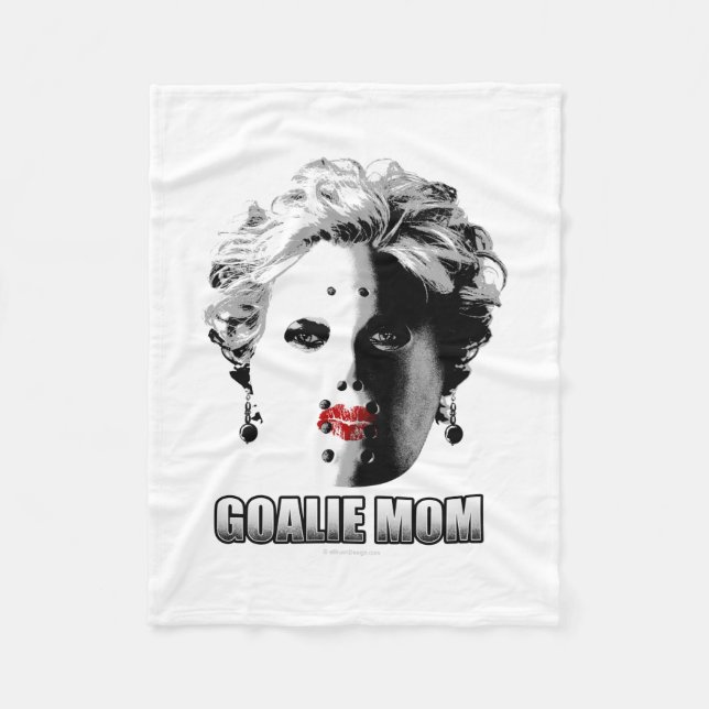 Hockey Goalie Mamma Fleece Blanket (Framsidan)