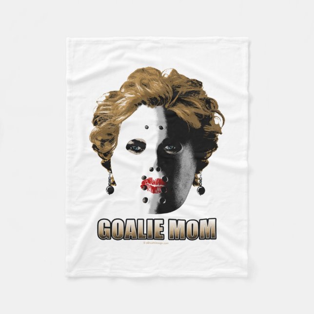 Hockey Goalie Mamma Fleecefilt (Framsidan)