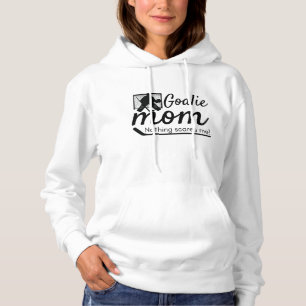 Hockey Goalie Mamma Hoodie sweatshirt svart T Shirt