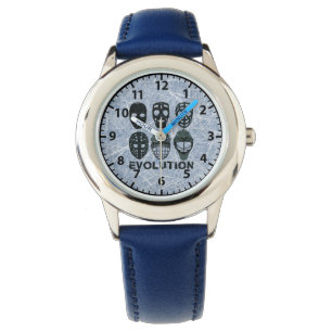 Hockey Goalie Mask Evolution Watch Armbandsur