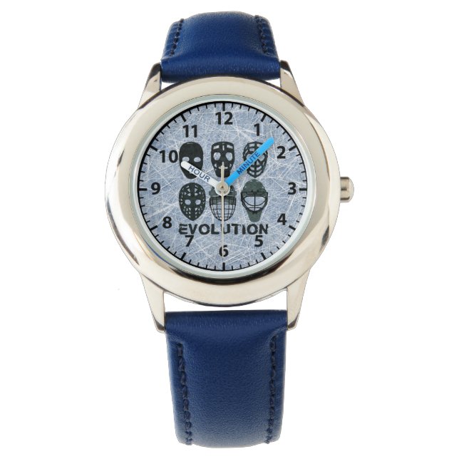 Hockey Goalie Mask Evolution Watch Armbandsur (Framsida)