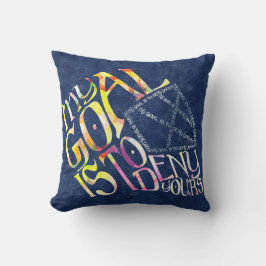 Hockey Goalie My Goal Typography Kudde