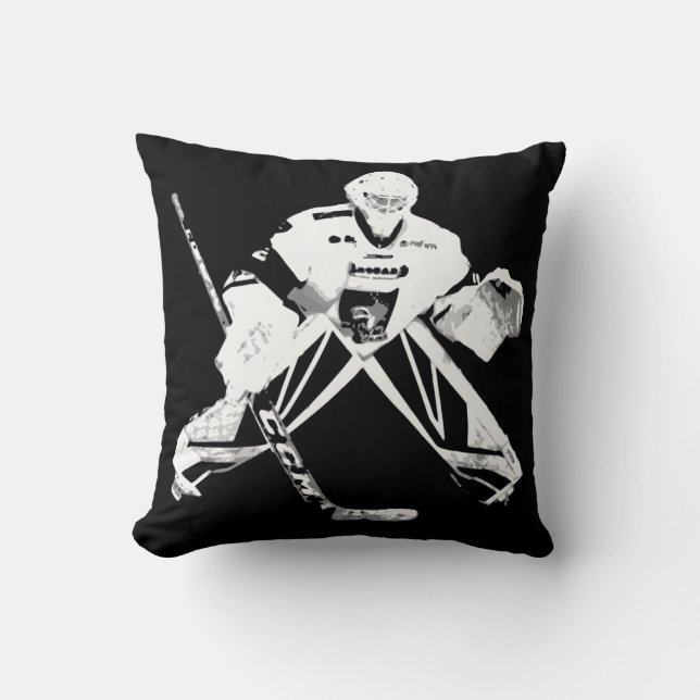Hockey Goalie Pillow - byt Färg till Team Färger Kudde (Framsida)