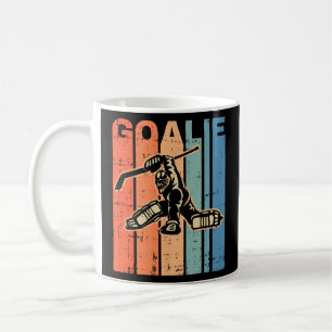 Hockey Goalie Player Retro Vintage Sports Älskare Kaffemugg