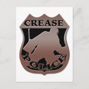 Hockey Goalie Police Badge Vykort