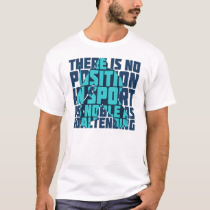 Hockey Goalie Quote, med Namn och nummer Tee