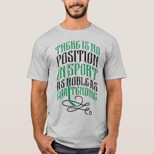 Hockey Goalie Quote Shirsey Namn Number T-shirt