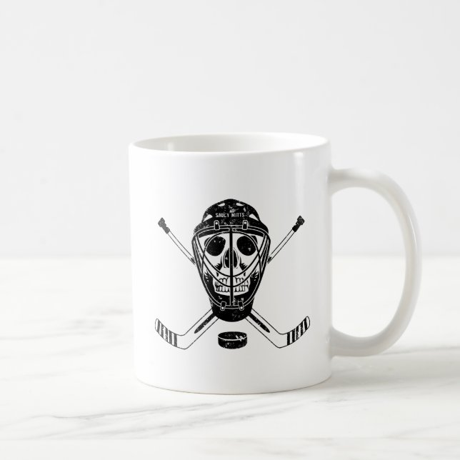 Hockey Goalie Skull Kaffemugg (Höger)