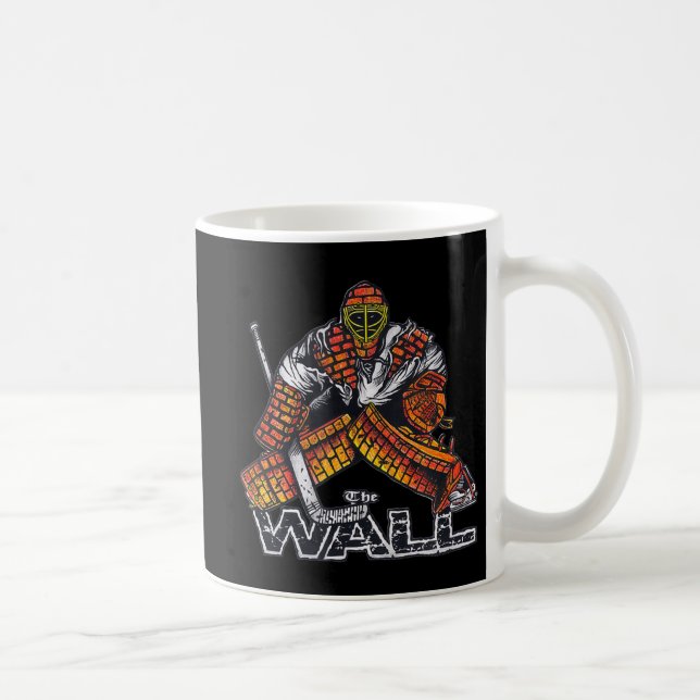 Hockey Goalie WALL-målningen Kaffemugg (Höger)