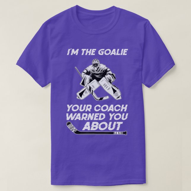 Hockey GoalkeeperFunny Ice Hockey Goalie T Shirt (Design framsida)