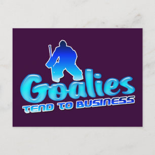 Hockey Goaltender Postkort Vykort