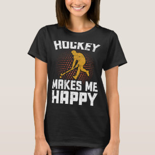 Hockey gör mig Lycklig Ice Hockey Frisbee 1 T Shirt