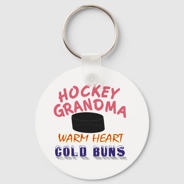 HOCKEY GRANDMA NYCKELRING (Framsida)