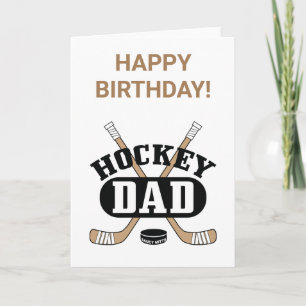 Hockey Grattis på födelsedagen Hockey Sticks Hocke Kort