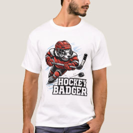 Hockey Grävling - Vild på isen T Shirt