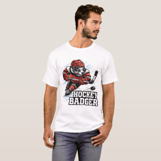 Hockey Grävling - Vild på isen T Shirt