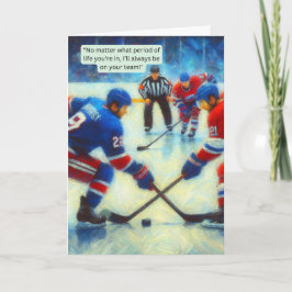 Hockey Greeting Card - "Teammates for Life" Kort