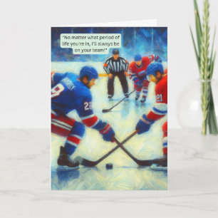 Hockey Greeting Card - "Teammates for Life" Kort