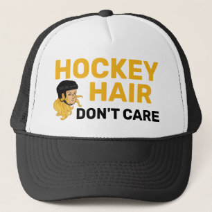 Hockey Hair bryr sig inte om Truckerkepsen för Bl Keps