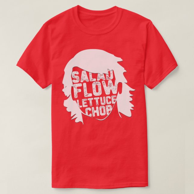 Hockey Hair Funny Flow Lettuce Salad Chop Hockey T Shirt (Design framsida)