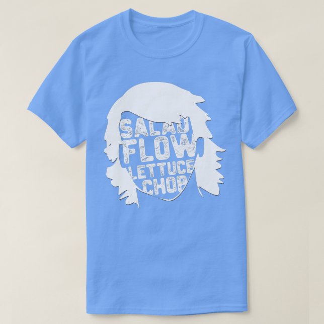 Hockey Hair Funny Flow Lettuce Salad Chop Hockey T Shirt (Design framsida)