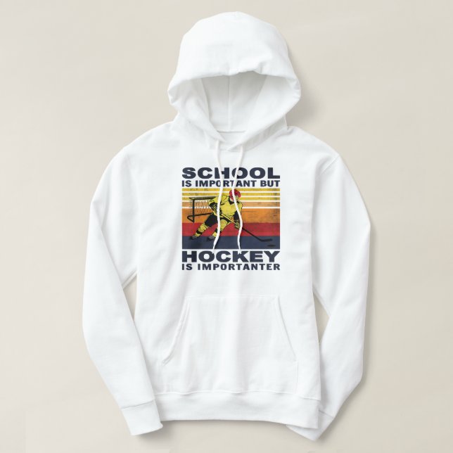 Hockey Håll käften Ben du är Bra Lusey Play Hoodie (Design framsida)