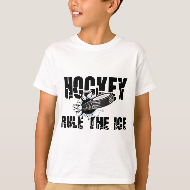 Hockey härskar isen tröja (Framsida)