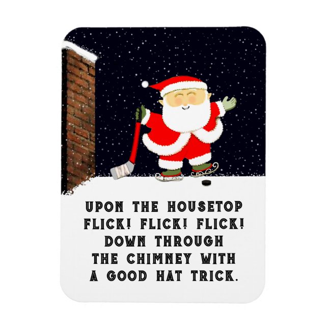 Hockey Helgdag Gift Magnet (Vertikal)