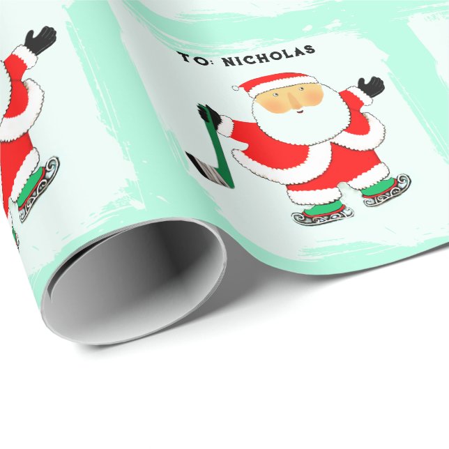 Hockey Helgdag Gift Presentpapper (Rullad Hörn)