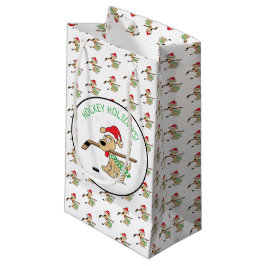 Hockey Helgdagars Hockey Hund Small Gift Bag