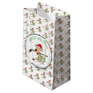 Hockey Helgdagars Hockey Hund Small Gift Bag