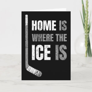 Hockey - Hemmet är där isen är - Retro Ho Kort